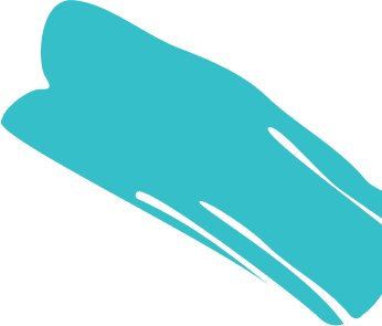 Teal brushstroke