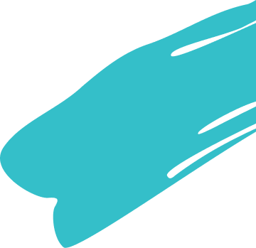 Teal brushstroke